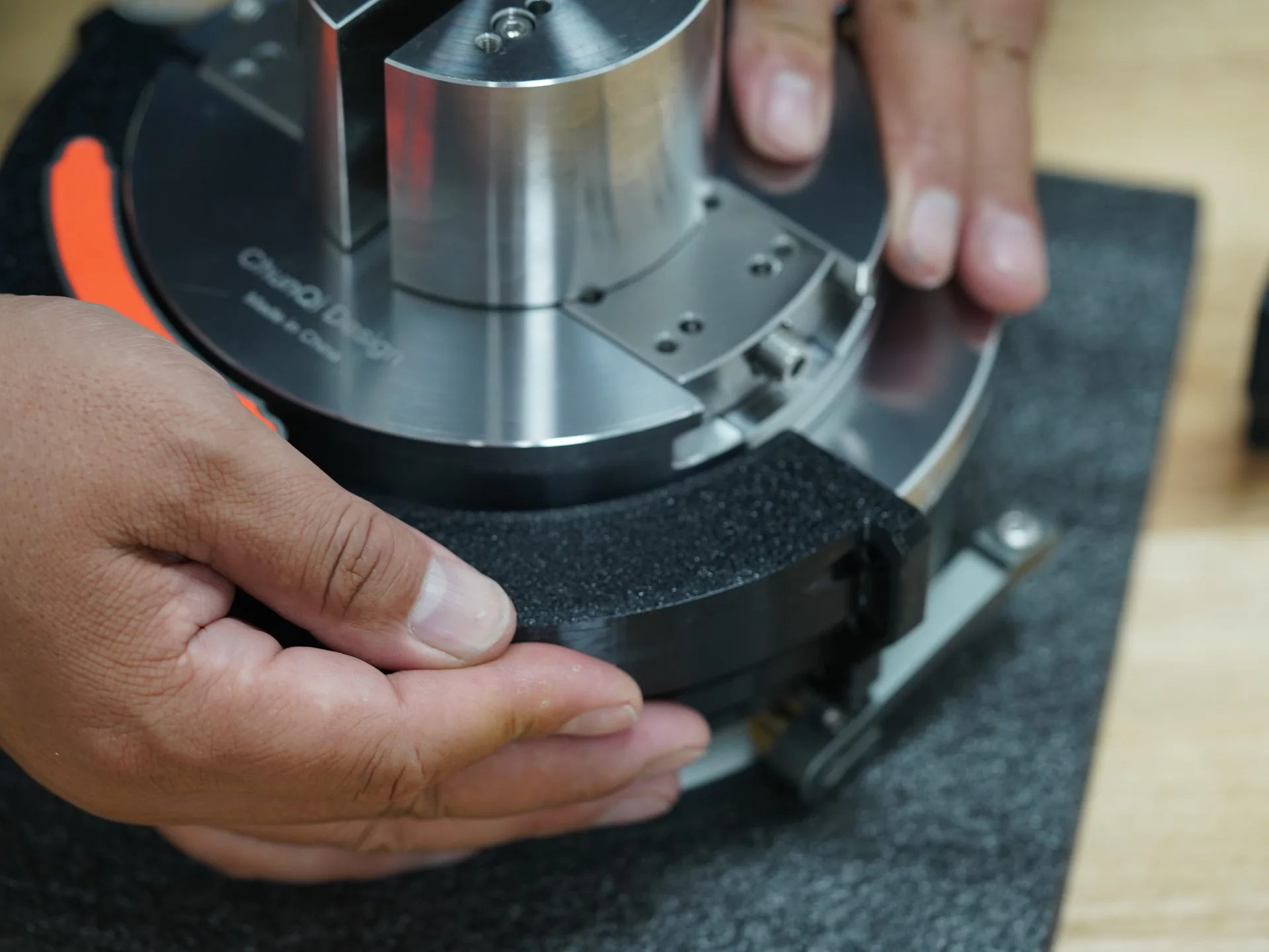 Installing the fitted 3D printed shipping guard