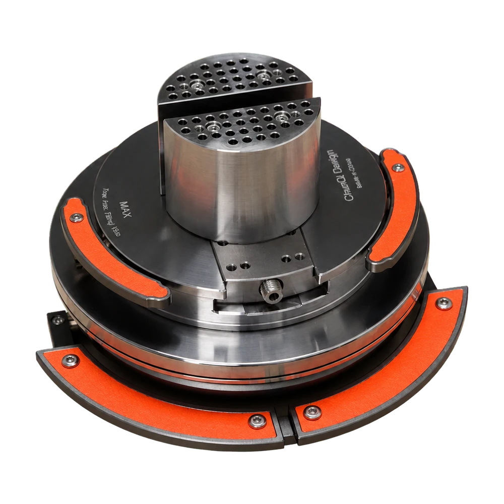 ChunQi Five-Axis Tilting Vise — interactive angle view