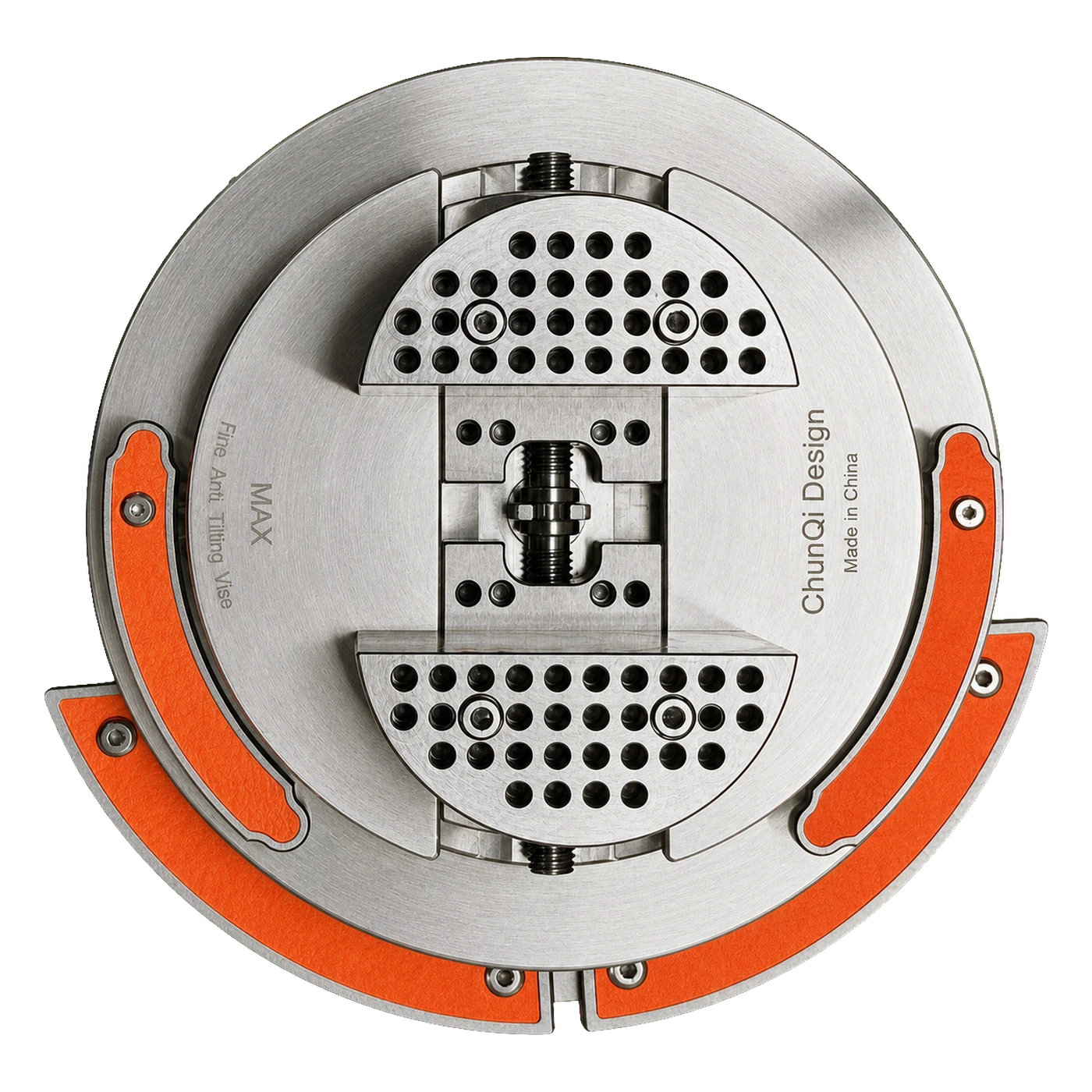 Jaw plates in the medium working position