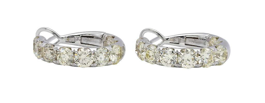 Hero — diamond hoop earrings