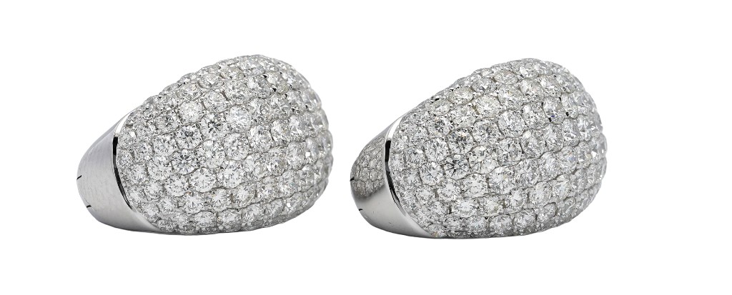 Hero — pavé dome earrings
